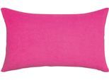 Dekokissen PAD "LOOPY", pink (pink, unifarben), B:28cm L:48cm, Baumwolle, Dekokissen_Sitzkissen_Kissenhüllen, frottee look