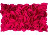 Dekokissen PAD "Dorothy", pink (pink, unifarben), B:30cm L:50cm, Polyester, Wolle, Dekokissen_Sitzkissen_Kissenhüllen, 3D