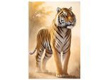 Wandbild ARTLAND "Tiger", farbe bild(er): braun, B:60cm H:90cm, Alu Dibond, Bilder, als Alubild, Leinwandbild, Poster, Wandaufkleber in verschied. Größen
