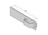 Hymer Wandhaken gerade, Aluminium (0050141)