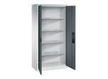 C+P Schwerlastschrank Acurado, 1950x930x500mm, 7035/7016 ; C + P Möbelsysteme (8921-052|S10458)