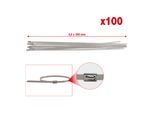 KS Tools Edelstahl Kabelbinder mit Kugelverschluss L4,6 x B350mm, 1151593 (115.1593)