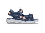 Sandale LOTTO, Mädchen, Gr. 35, navy, midblau, Synthetik, mehrfarbig, Schuhe Sandale, - mit Flexkerben für einen natürlichen Bewegungsablauf