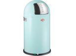 Wesco Abfallsammler Pushboy Junior, Edelstahl, Mintgrün, Metall, 22 L, 63 cm, Küchen, Küchenausstattung, Mülleimer
