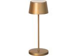 EASY BY FHL LED Tischleuchte "Asena Pro", bronzefarben, 1, Ø 11cm H: 30cm, 3 Stk., Leuchten, mit Akkubetrieb, Sensordimmer u. Fernbedienung, inkl. Ladestation, LED Tischleuchte