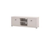 Lowboard HOME AFFAIRE "Warwick TV-Board, TV-Kommode, TV-Schrank, TV-Unterschrank, TV-Möbel", weiß (kaschmir), B:147,5cm H:53,5cm T:41,5cm, Holzwerkstoff, MDF, Sideboards, Lowboard, Elegantes Lowboard in Kaschmir mit viel Stauraum, Heißfolienprägung