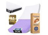 Arensberger Matratzen Topper SOFT, Memory Foam Matratzentopper, waschbarer Bezug, geeignet für Federkern & Schaumstoff Matratzen, H2, Matratzenauflage Höhe 5cm