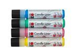 Marabu Candle-Liner-Set Grundfarben, 4x 25 ml