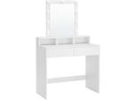 Boxxx Schminktisch, Weiß, Glas, Holzwerkstoff, 2 Schublade(n) Schubladen, rechteckig, Wange, 40x145x80 cm, Schlafzimmer, Schminktische