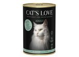 CAT'S LOVE Nassfutter Katze Adult Pute pur 12x400 g