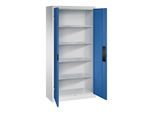 C+P Schwerlastschrank Acurado, 1950x930x400mm, 7035/5010 ; C + P Möbelsysteme (8920-052|S10294)