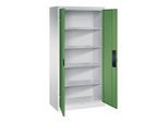 C+P Schwerlastschrank Acurado, 1950x930x500mm, 7035/6011 ; C + P Möbelsysteme (8921-052|S10462)