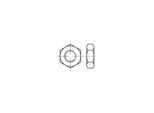 Sechskantmutter ISO 4035 M 24 x 3 Stahl blank ; Industrial Quality Supplies (040354000240000)