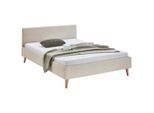 Boxxx Polsterbett, Beige, Holz, Eukalyptusholz, massiv, 140x200 cm, Reach, Schlafzimmer, Betten, Polsterbetten