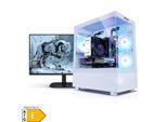 Gaming PC mit 27 Zoll TFT Viper V AMD Ryzen 7 5700X, 32GB DDR4, NVIDIA RTX 5060 8 GB, 1TB SSD, WLAN, Windows 11