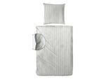 Bettwäsche PRIMERA "Stone-Washed Style", grau, B/L: 155cm x 220cm, 1 Stk., 1 Stk., Renforcé, B/L: 80cm x 80cm, 2 Stk., Renforcé, Obermaterial: 100% Baumwolle, Bettwäsche, Bettwäsche, Bettwäsche mit Streifen aus 100 % Baumwolle, ab Gr. 135x200 cm