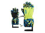 Skihandschuhe ZIENER "LEVIO-Z AS glove mini", Damen, Gr. 4, camo persian blau, Obermaterial: 100% Polyester. Innenseite: 100% Polyester. Futter: 100% Polyester. Wattierung: 100% Polyester, Handschuhe Skihandschuhe