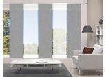 Schiebegardine VISION S "PIVE 5er SET" Gr. 1, grau, B:60cm H:260cm, Polyester, Gardinen, Schiebegardine, Schiebevorhang Digidruck 5er Set PIVE
