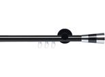 Gardinenstange LIEDECO "Innenlaufgarnitur 20 mm Piano Granada" Gr. 1, schwarz, L:120cm Ø:20mm, Eisen, Gardinenstangen, Gardinenstange, Gardinenstange Komplett