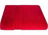 Handtuch DYCKHOFF "Siena", rot (granat), B:50cm L:100cm, Frottier, Obermaterial: 100% Baumwolle, Handtücher, Handtuch, mit Bordüre