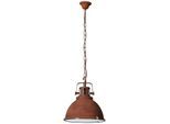 BRILLIANT Pendelleuchte "Jesper", braun (rostfarben), 1, Ø 38cm H: 133cm, 1 Stk., Leuchten, Hängelampe 38cm, Pendelleuchte