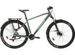 Mountainbike KROSS "KROSS MTB Hardtail Hexagon 4.0 27,5" grün" Gr. 43, grün (grün, schwarz), Fahrräder, Herren, 43cm, 27,5 Zoll (69,85cm) hinten: 27,5 Zoll (69,85cm), Mountainbike