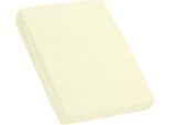 Spannbettlaken KUM "Frottee Spannbetttuch", beige (natur), L:200cm, Frottee, Obermaterial: 100% Polyester, Bettlaken, Spannbettlaken, bis ca. 30 cm Matratzenhöhe, weich & kuschelig