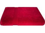 Badetuch DYCKHOFF "Siena", rot (granat), B:100cm L:150cm, Walkfrottier, Obermaterial: 100% Baumwolle, Handtücher, Badetuch, in tollen Unifarben