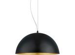 EGLO Hängeleuchte "GAETANO 1 Pendellampe, Stahl, E27, Hängelampe, Esstischlampe, Lampe", gold (schwarz, goldfarben), 1, Ø 38cm H: 150cm, 1 Stk., Leuchten, Hängeleuchte, H150 x Ø38, schwarz, gold, 1X60W exkl., Hängeleuchte