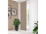 Schiebegardine HOME IN GREEN "ESTRA" Gr. 1, grau (taupe), B:60cm H:245cm, Polyester, Gardinen, Schiebegardine, DIGITALBEDRUCKT, BAMBUSOPTIK RECYCELT