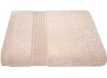 Handtuch DYCKHOFF "Siena", beige (champagner), B:50cm L:100cm, Frottier, Obermaterial: 100% Baumwolle, Handtücher, Handtuch, mit Bordüre