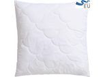 Microfaserkissen OTTO HOME "Mondschein, Kopfkissen 1-tlg. oder 2-tlg. 40x80 oder 80x80 cm", weiß, B:80cm L:80cm, Bezug: 100% Polyester. Füllung: 100% Polyester, Kopfkissen, Microfaserkissen, Kissen, allergiker geeignet (für Hausstauballergiker)