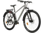Mountainbike KROSS "KROSS MTB Hardtail Hexagon 4.0 27,5" silber" Gr. 38, silber (silberfarben, schwarz), Fahrräder, Herren, 38cm, 27,5 Zoll (69,85cm) hinten: 27,5 Zoll (69,85cm), Mountainbike