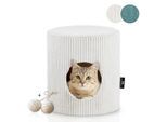 Rohrschneider ® Tierhöhle Cord inkl. Gratis-Spielkugel 2er-Set beige