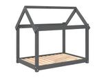 VidaXL Hundebett XL (101x70x90 cm) aus Kiefernholz grau