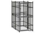 VidaXL Hundezwinger Box Stahl 96 cm, 1,92 m, 2 m