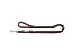 Hunter Verstellbare Führleine Canadian Up schwarz/ braun 2 cm