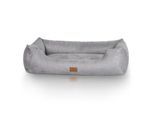 Knuffelwuff Hundebett Dreamline aus Velours grau XXL