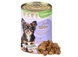 Lyra Pet Lecker.Pet Josie's 100 % Muskelfleisch Rind Hundefutter Nassfutter 24x400 g