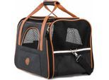 HUND IST KÖNIG ® Hundetasche Katzentasche | robust & formstabil | faltbar & platzsparend anthrazit S
