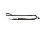 Hunter Verstellbare Führleine Solid Education Cord dunkelbraun L-XL