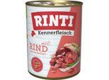 RINTI Kennerfleisch Nassfutter Hund, Adult, Dose, Rind 12x800 g
