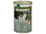 REAL NATURE WILDERNESS Nassfutter Hund, Adult, Wide Territory, Feldhase mit Wildente und Forelle 24x400 g