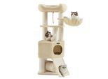 FEANDREA großer Kratzbaum Sisalstämme beige