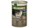 REAL NATURE WILDERNESS Nassfutter Hund, Adult, Black Earth, Rind mit Strauß und Büffel 12x400 g