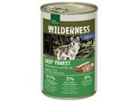 REAL NATURE WILDERNESS Nassfutter Hund, Adult, Deep Forest, Wildschwein mit Hirsch 12x400 g
