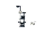Rohrschneider ® Katzenbaum Travel , mit Gratis-Spielball, grau