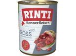 RINTI Kennerfleisch Nassfutter Hund, Adult, Dose, Ross 24x800 g