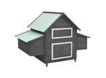 VidaXL Hühnerstall 150 x 96 x 110 cm (B x T x H) grau