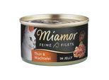 Miamor Feine Filets in Jelly Heller Thunfisch und Wachtelei 48x100 g